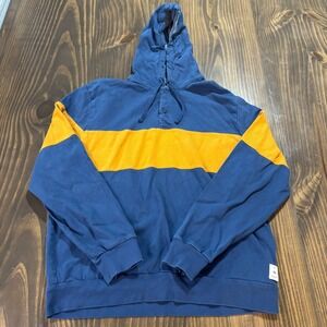 🧥 Free‎ Assembly Men's XL Henley Hoodie Contrast Stripe Pullover